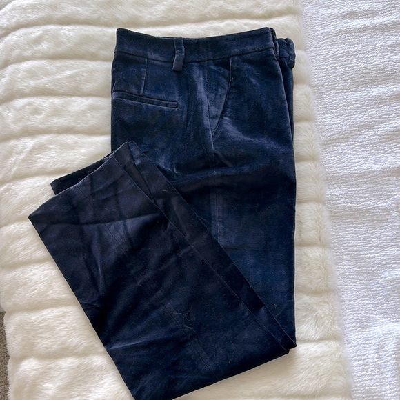 Anine Bing Velvet Ankle Trousers. - Picture 4 of 8